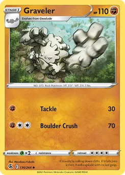 Graveler #136, Reverse Foil