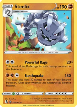 Steelix #139, Reverse Foil