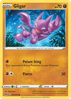 Gligar #140, Reverse Foil