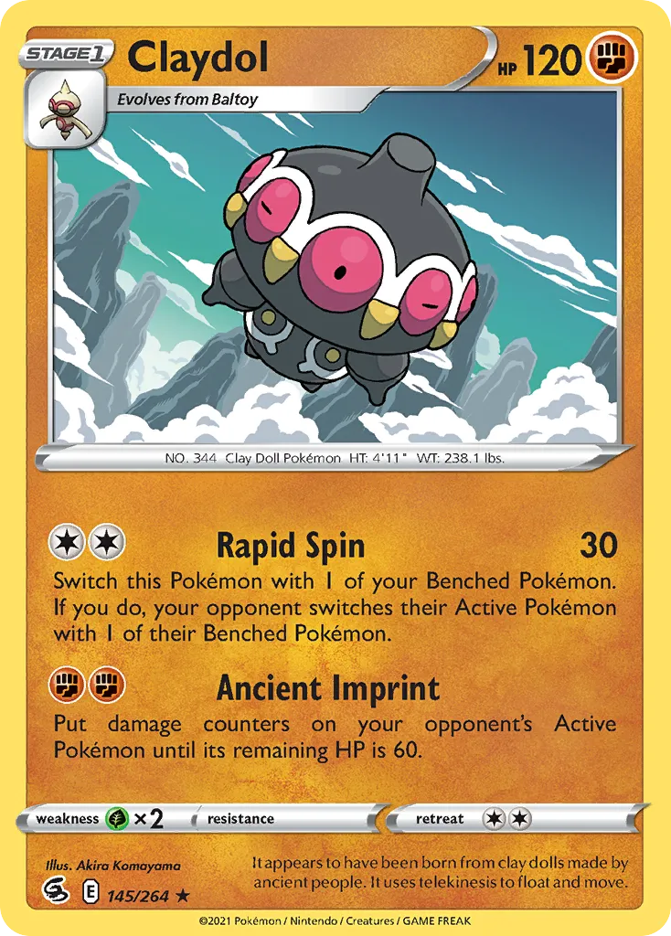 Claydol #145, Fusion Strike Reverse Foil
