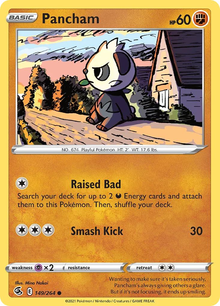 Pancham #149, Fusion Strike Reverse Foil
