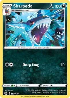 Sharpedo #163, Reverse Foil