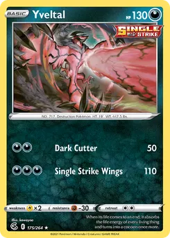 Yveltal #175, Reverse Foil