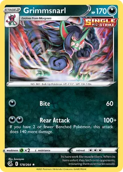Grimmsnarl #178, Reverse Foil