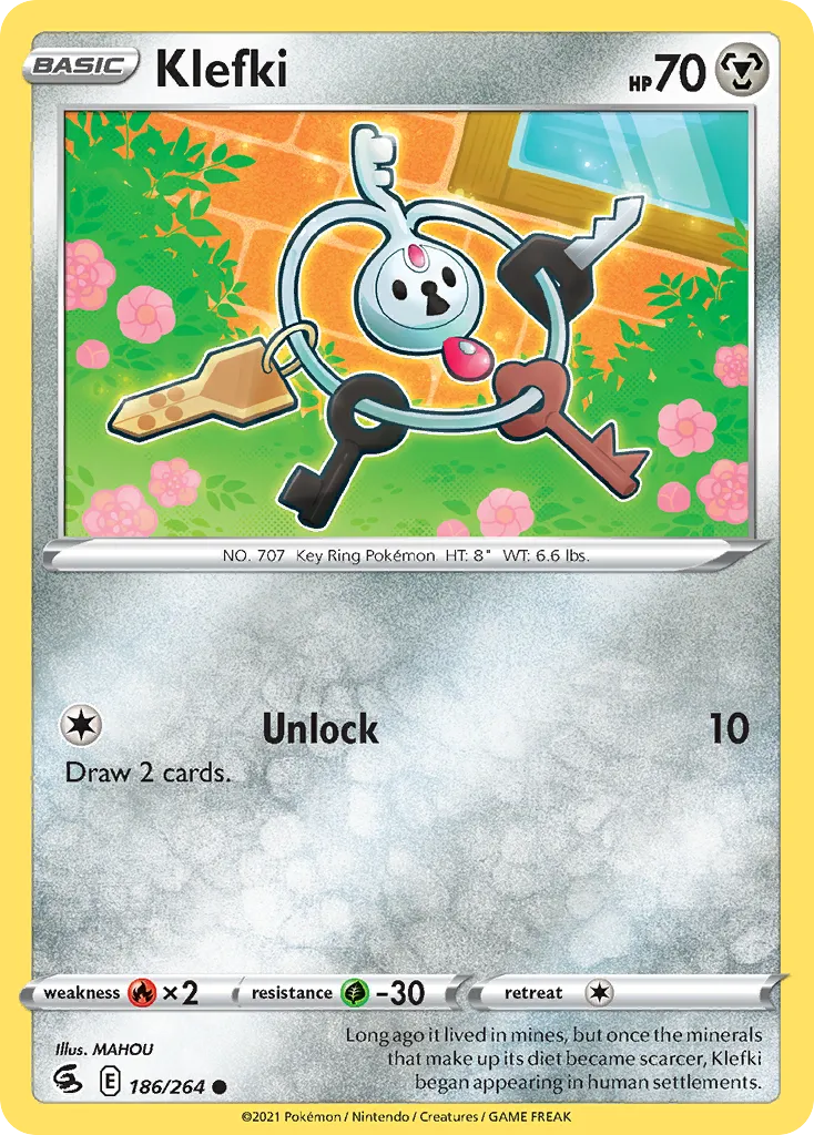 Klefki #186, Fusion Strike Reverse Foil