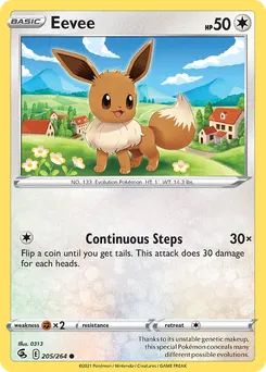 Eevee #205, Reverse Foil