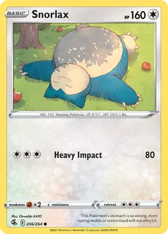 Snorlax #206, Reverse Foil