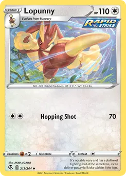 Lopunny #213, Reverse Foil