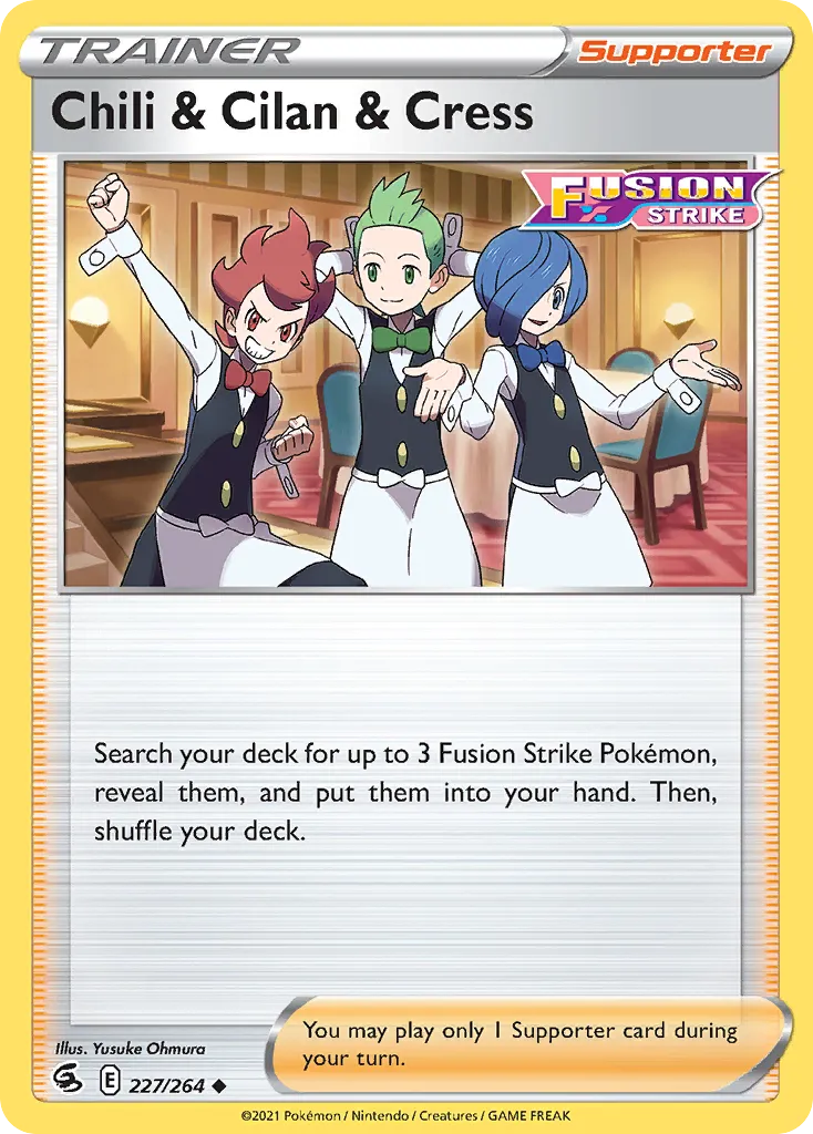 Chili & Cilan & Cress #227, Fusion Strike Reverse Foil