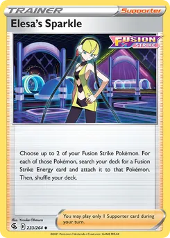 Elesa's Sparkle #233, Reverse Foil