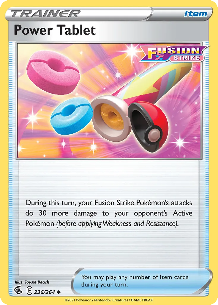 Power Tablet #236, Fusion Strike Reverse Foil