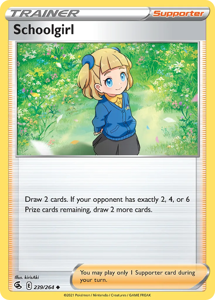 Schoolgirl #239, Fusion Strike Reverse Foil