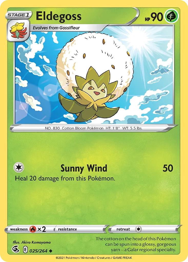 Eldegoss #25, Fusion Strike Reverse Foil