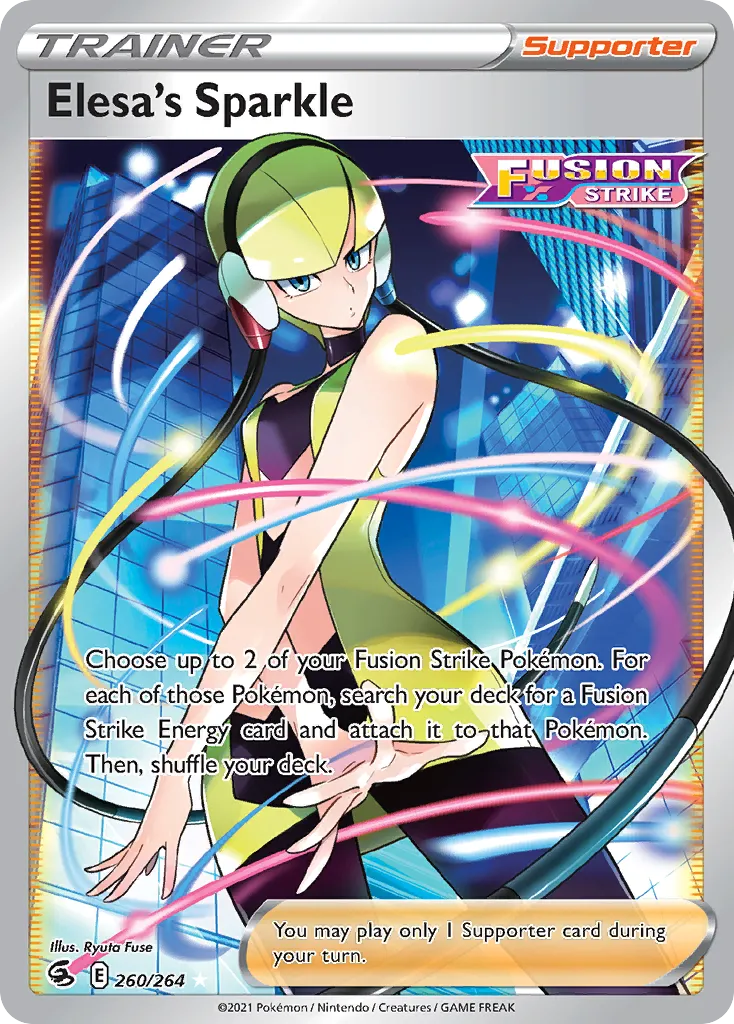 Elesa's Sparkle #260, Fusion Strike Inverted Back