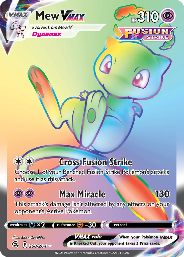 Mew VMAX #268, Fusion Strike Secret