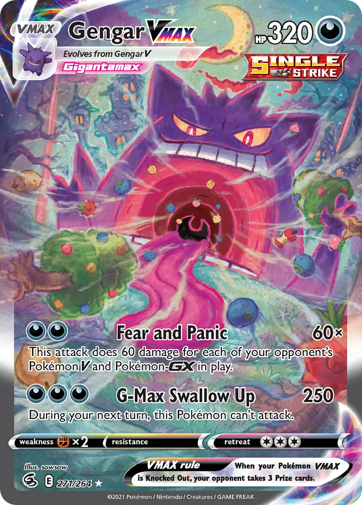 Gengar VMAX #271, Fusion Strike Secret