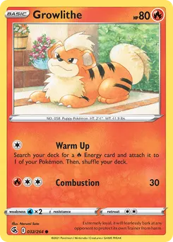 Growlithe #32, Reverse Foil