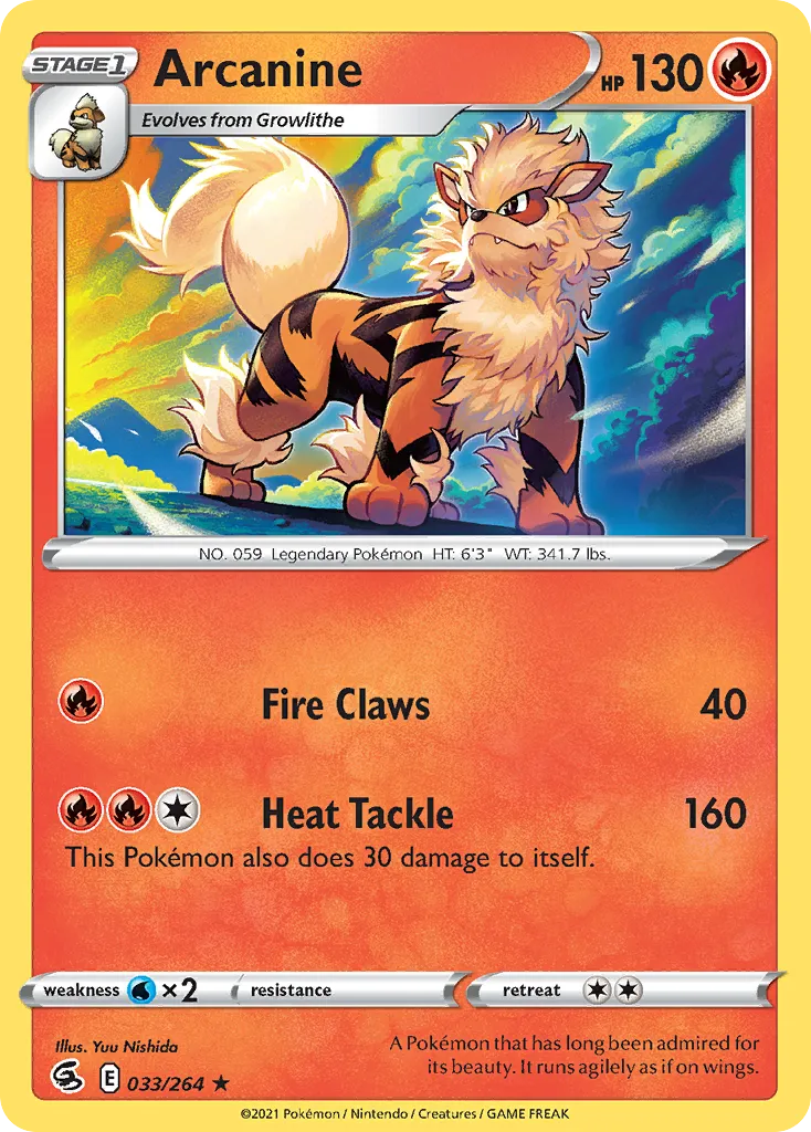 Arcanine #33, Fusion Strike