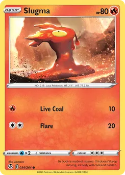 Slugma #34, Reverse Foil