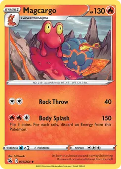 Magcargo #35, Reverse Foil
