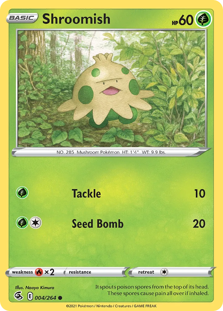 Shroomish #4, Fusion Strike Reverse Foil