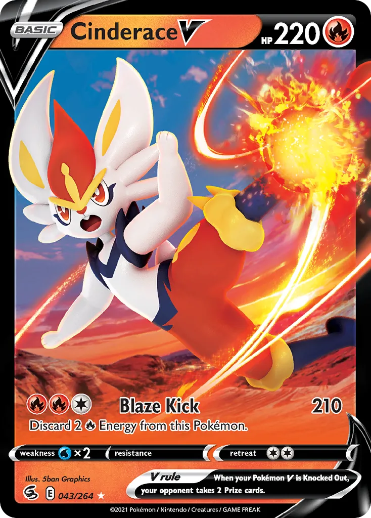 Cinderace V #43, Fusion Strike