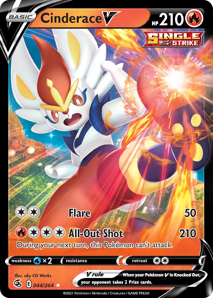 Cinderace V #44, Fusion Strike