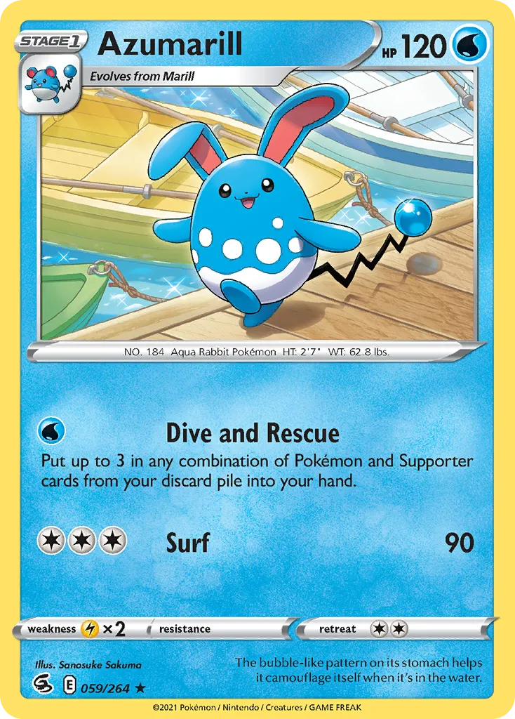 Azumarill #59, Fusion Strike