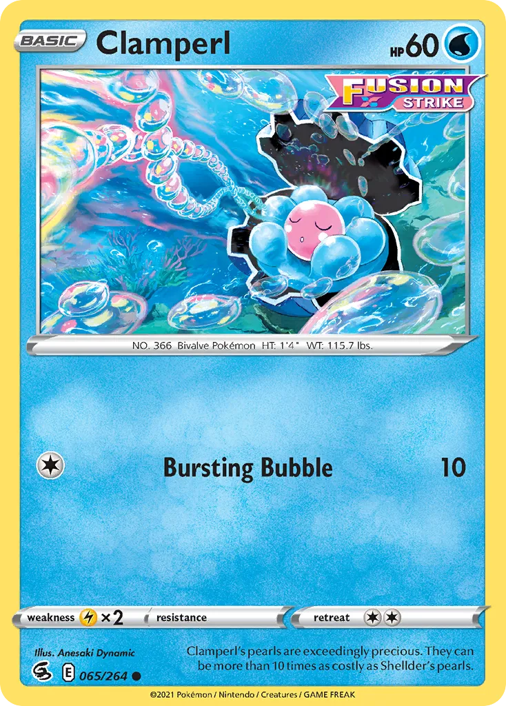 Clamperl #65, Fusion Strike Reverse Foil