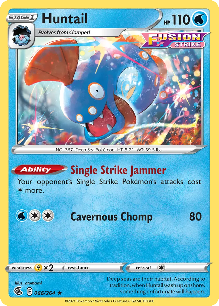 Huntail #66, Fusion Strike Reverse Foil
