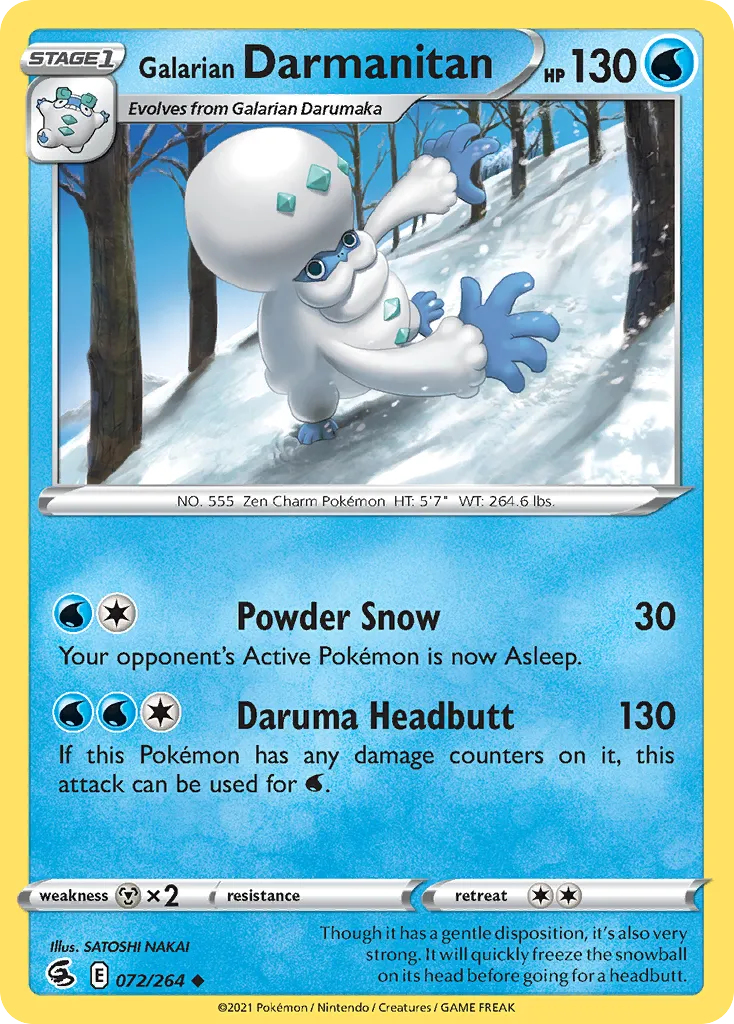 Galarian Darmanitan #72, Fusion Strike