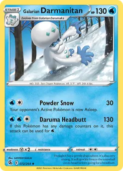 Galarian Darmanitan #72, Reverse Foil