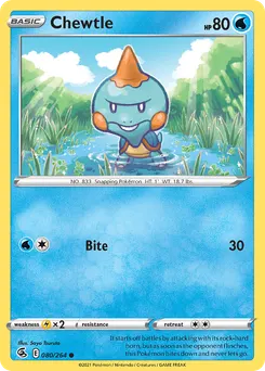 Chewtle #80, Reverse Foil