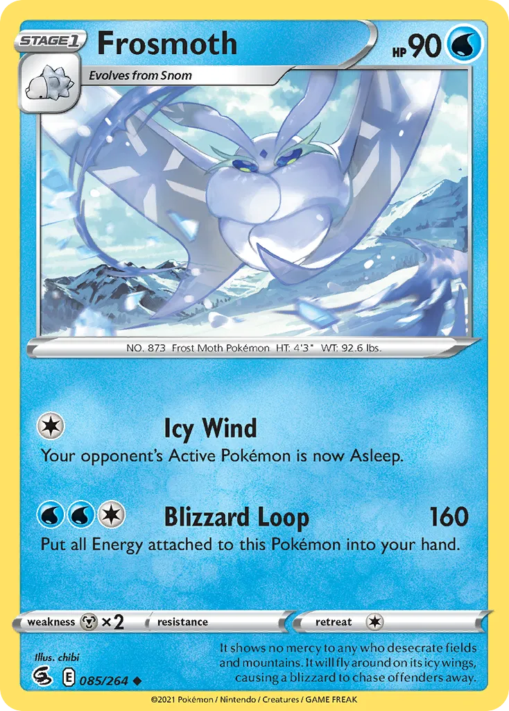 Frosmoth #85, Fusion Strike Reverse Foil