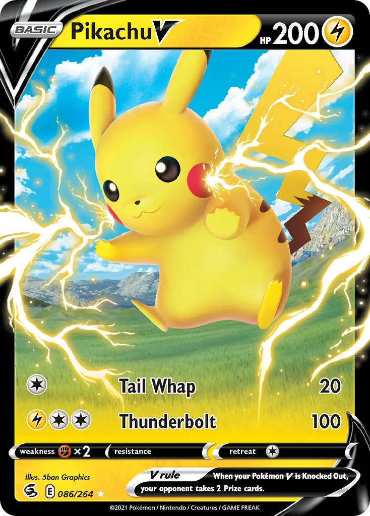 Pikachu V #86, Fusion Strike