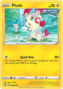 Plusle #89, Reverse Foil