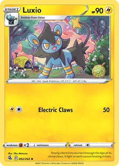 Luxio #92, Standard