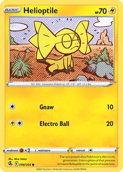 Helioptile #98, Reverse Foil