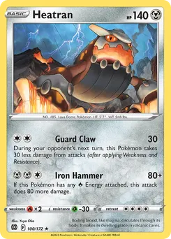 Heatran #100, Reverse Foil