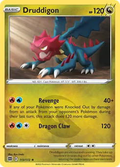 Druddigon #113, Reverse Foil