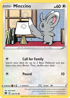 Minccino #124, Reverse Foil