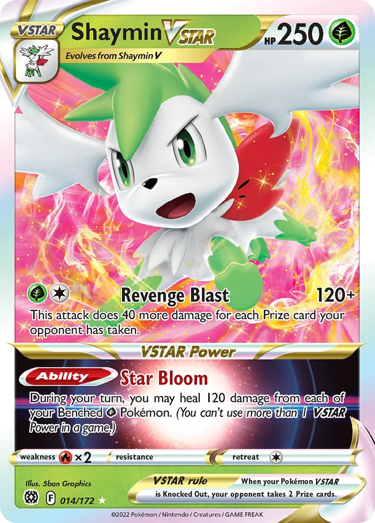 Shaymin VSTAR #14, Brilliant Stars Jumbo