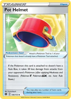 Pot Helmet #146, Reverse Foil