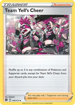Team Yell's Cheer #149, Reverse Foil
