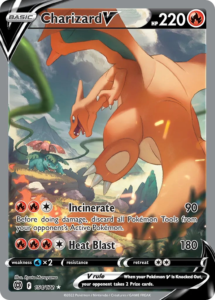 Charizard V #154, Brilliant Stars