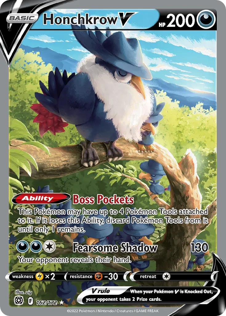 Honchkrow V #162, Brilliant Stars
