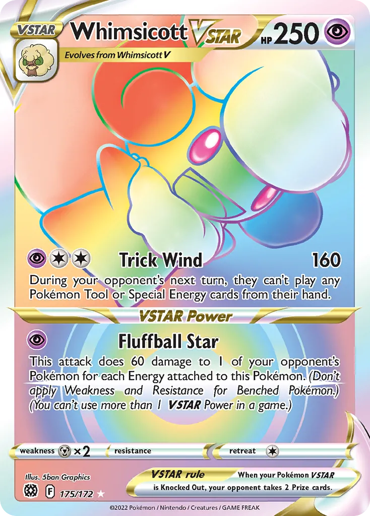 Whimsicott VSTAR #175, Brilliant Stars Secret