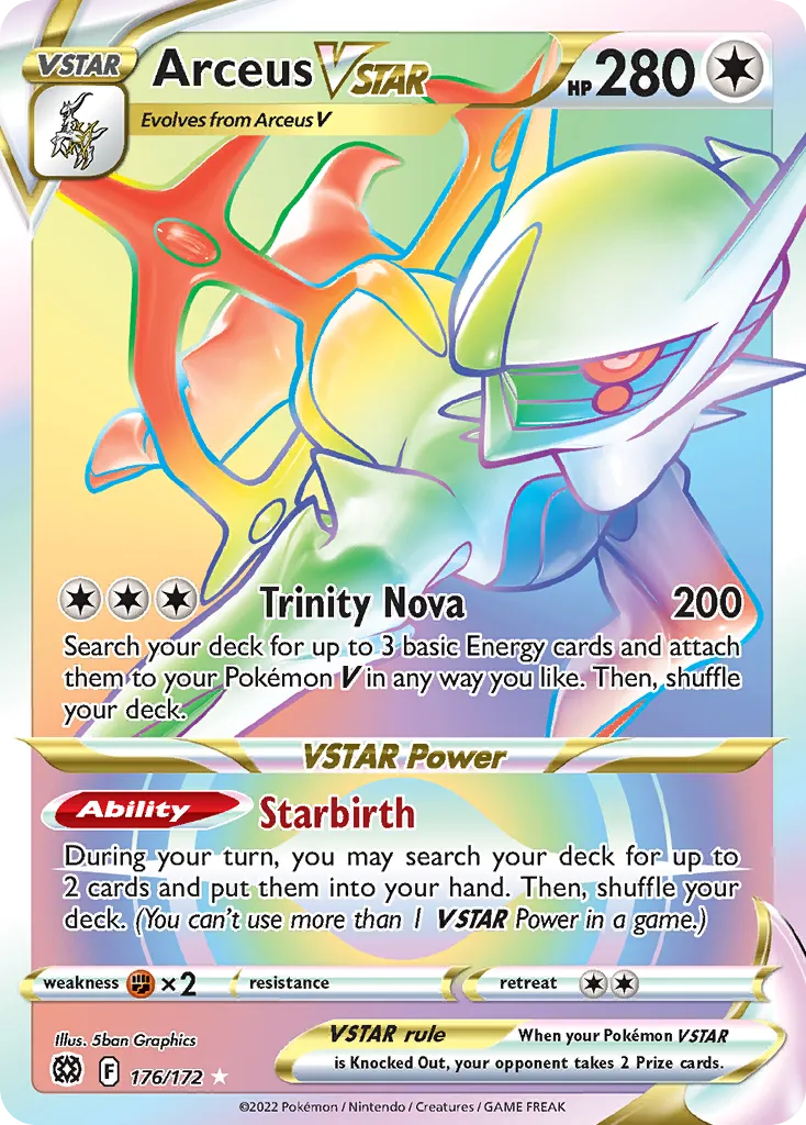 Arceus VSTAR #176, Brilliant Stars Secret