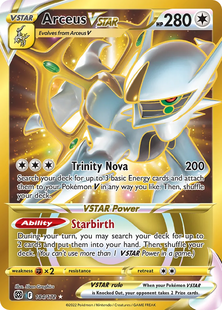 Arceus VSTAR #184, Brilliant Stars Secret