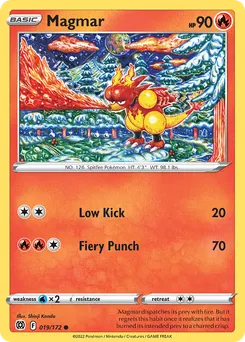 Magmar #19, Reverse Foil